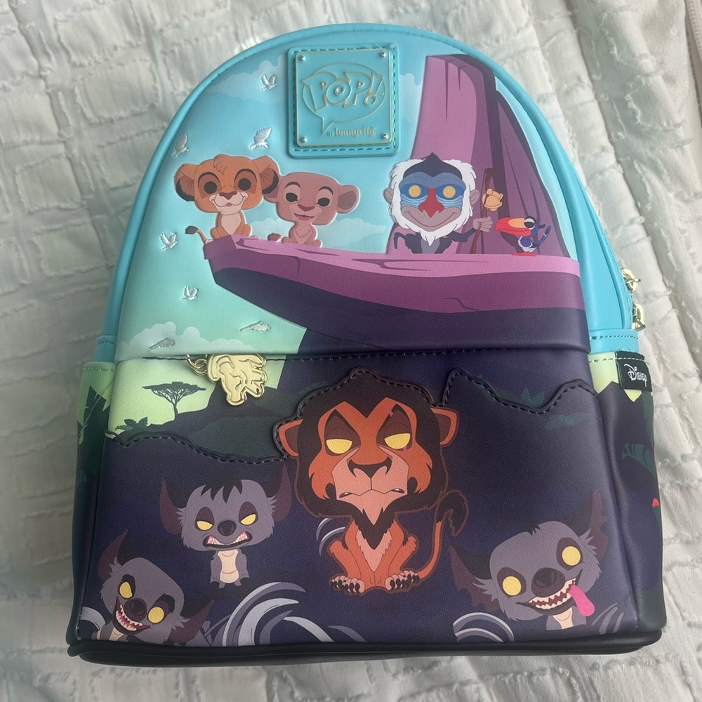 NWT FUNKO POP LOUNGEFLY DISNEY LION KING PRIDE ROCK MINI BACKPACK